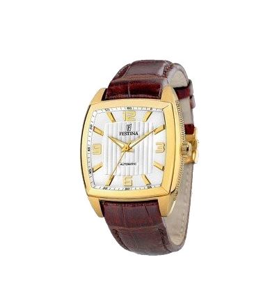 Ремешок из кожи теленка коричневый 22 мм для часов FESTINA AUTOMATICO (F6753/1, F6754/A)