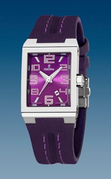 Ремешок из кожи теленка темно-сиреневый 13.50 мм для часов FESTINA NUMERO 9 (F16187/d)