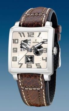 Ремешок из кожи теленка темно-коричневый 28 мм для часов FESTINA RETRO (F16282/3)