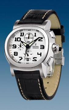 Ремень Festina BC05207, из кожи телёнка, размер 23 мм, под клипсу