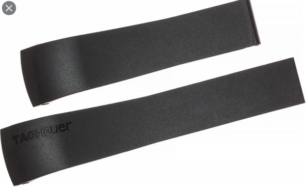 Ремень Tag Heuer FT6005, из каучука, черный