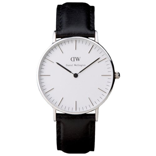 Ремень Daniel Wellington 1001DW, из кожи телёнка, черный, размер 13 мм