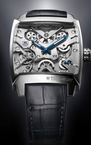 Ремень Tag Heuer FC6261, из кожи аллигатора, синий