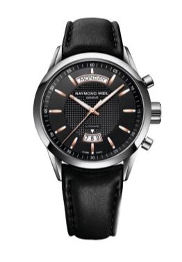 Ремешок из кожи теленка, 22мм, черный, без пряжки, для часов Raymond Weil Freelancer 2720/2730, удлиненный