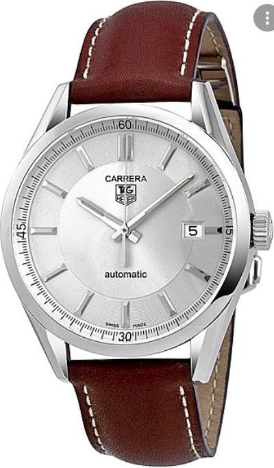 Ремень Tag Heuer FC6203, из кожи телёнка, коричневый