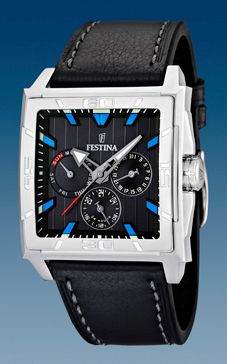 Ремешок из кожи теленка черный 29 мм для часов FESTINA CAB ACE COR ESF NEGRO (F16568/4, F16568/1)
