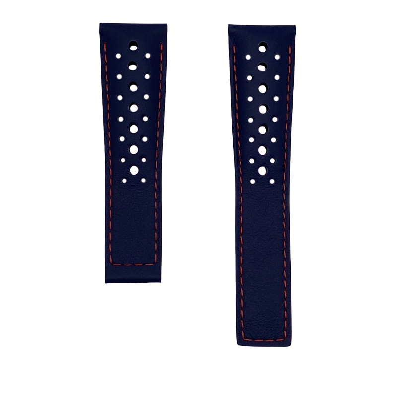 Ремень Tag Heuer FC6468, из кожи телёнка, синий