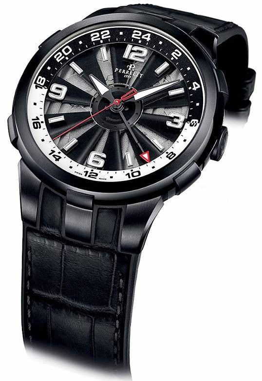 Ремень Perrelet A1093SL1, из кожи/каучука, черный