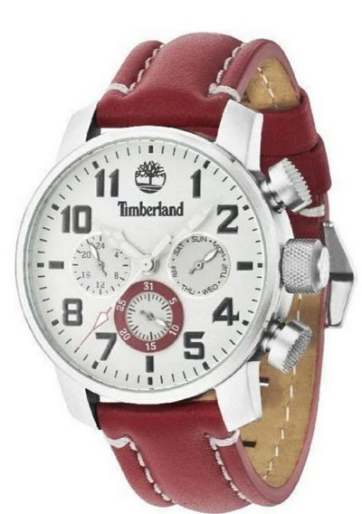 Ремень Timberland 03-TBL.14439JS/13, из кожи телёнка, красный, размер 22 мм