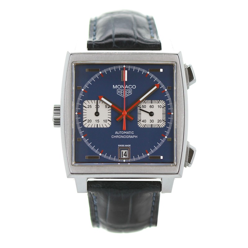 Ремень Tag Heuer FC6240, из кожи, синий