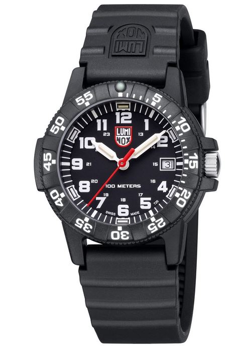 Ремень Luminox FPX.1901.20Q.1.K, из полиуретана, черный, размер 19 мм