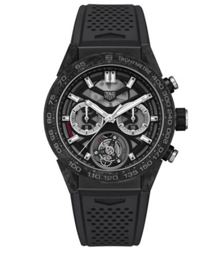 Ремень Tag Heuer FT6071, из каучука, черный