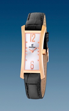 Ремешок из кожи теленка черный 14 мм для часов FESTINA DAME (F6805/2)