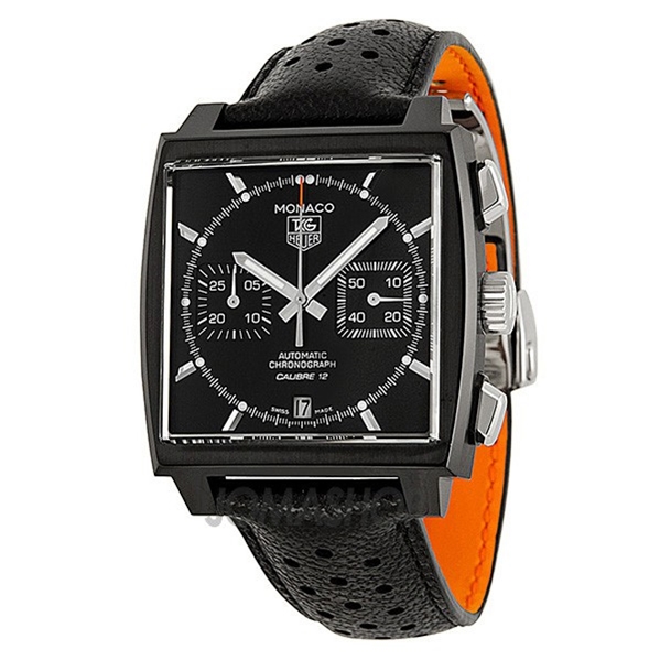 Ремень Tag Heuer FC6324, из кожи телёнка, черный