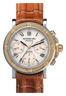 Ремень Raymond Weil SC2002-PARSIF, из кожи аллигатора, коричневый, размер 20 мм