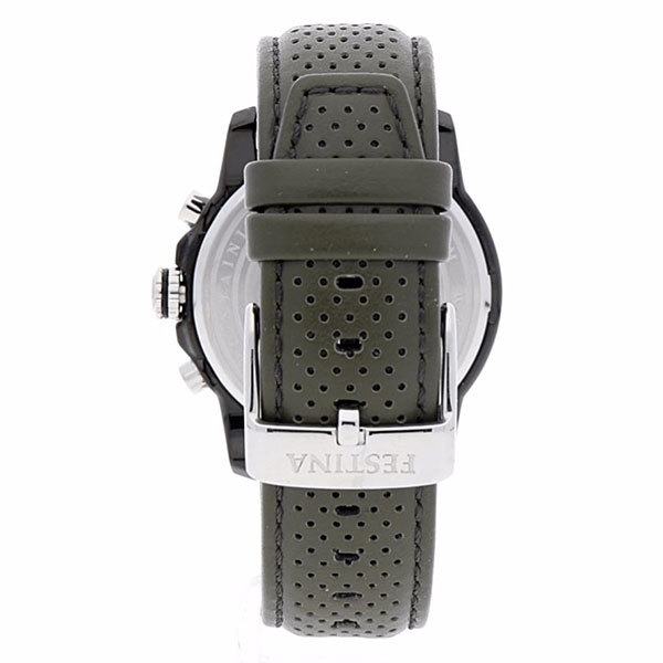 Ремень Festina BC10078, из кожи телёнка, черный, размер 23 мм