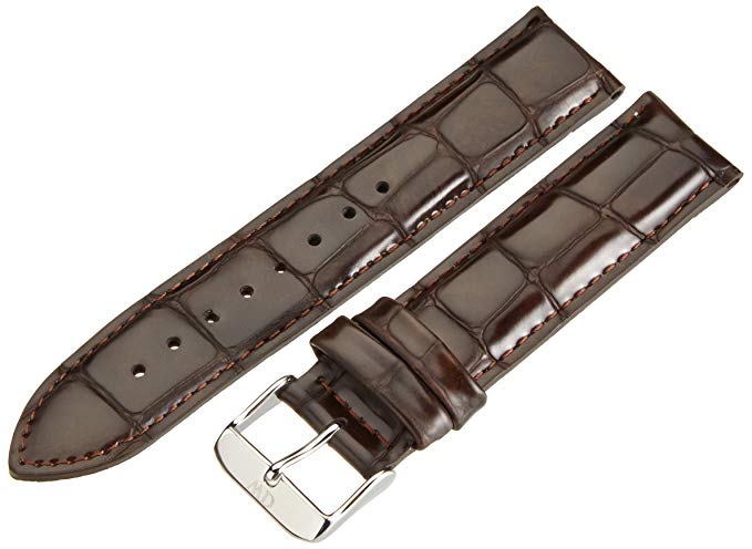 Ремень Daniel Wellington DW00200025, из кожи телёнка, коричневый, размер 20 мм
