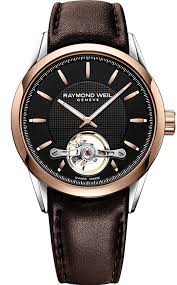 Ремень Raymond Weil SV2212-2780-R-8, из кожи телёнка, коричневый, размер 22 мм