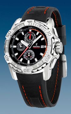 Ремень Festina BC05014, из кожи телёнка, черный, размер 21 мм