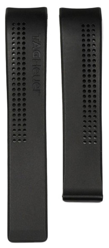 Ремень Tag Heuer FT6007, из каучука, черный