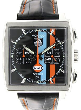 Ремень Tag Heuer FC6228, из кожи аллигатора, черный