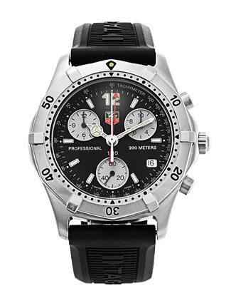 Ремень Tag Heuer BT0702, из каучука, черный