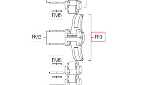 Браслетная застежка Tag Heuer из нерж. стали (FF0257) для браслетов BA0867 BA0868