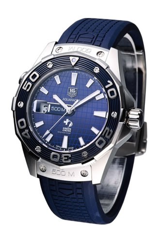 Ремень Tag Heuer FT6022, из каучука, синий