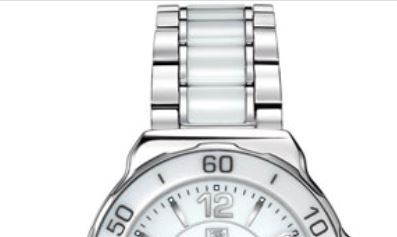 Регулируемое сменное звено браслета Tag Heuer из белой полированной керамики (fm0244)