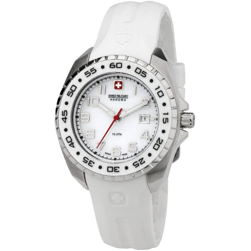 Ремешок полиуретановый белый для часов Swiss Military Hanowa Sealander коллекция Ladies Line