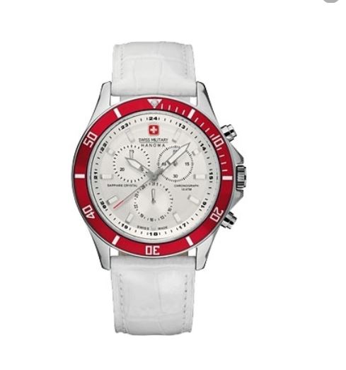 Ремень Swiss Military Hanowa STL 06-4183.04.001.04, из кожи телёнка, белый