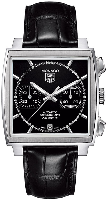 Ремень Tag Heuer FY6177, из кожи аллигатора, черный