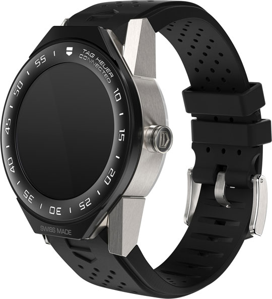 Ремень Tag Heuer FT8045, из кожи телёнка и каучука, белый, для корпуса 41мм