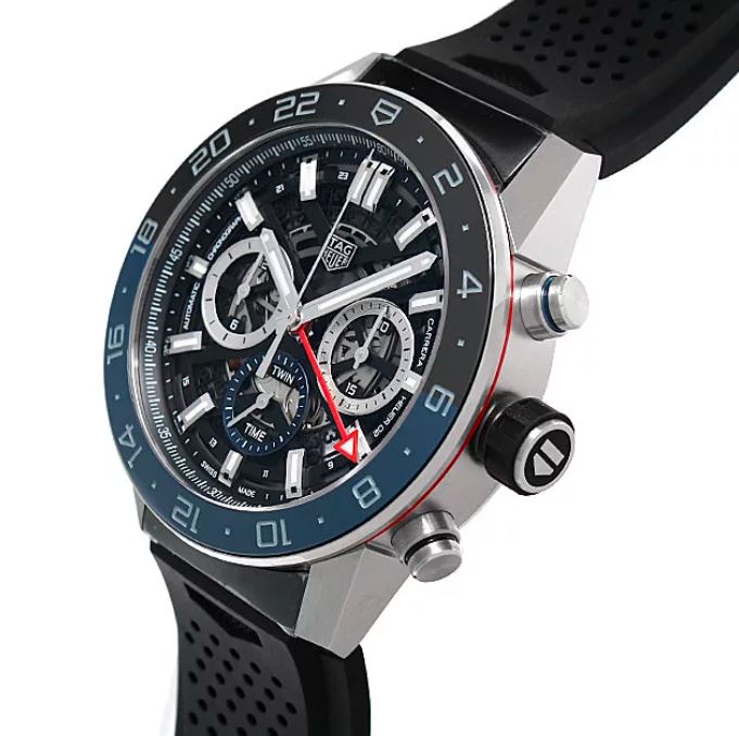 Ремень Tag Heuer FT6157, из каучука, черный