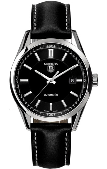 Ремень Tag Heuer FC6202, из кожи телёнка, черный