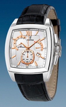 Ремешок из кожи теленка черный 22 мм часов FESTINA F6759