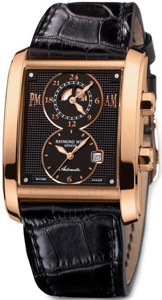 Ремень Raymond Weil SC2601-D/GXL-R20, из кожи аллигатора, черный, удлиненный