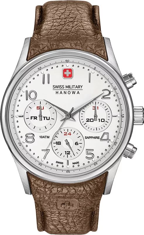Ремешок из кожи теленка для часов Swiss Military Hanowa Navalus Multifunction Gent