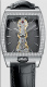 Ремень Corum 0480/00558, из кожи аллигатора, черный, размер 