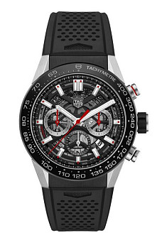 Ремень Tag Heuer FT6168, из каучука, черный