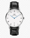 Ремень Daniel Wellington DW00200124, из кожи телёнка, черный, размер 19 мм