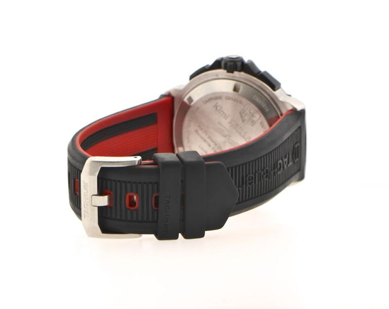 Ремень Tag Heuer BT0718, из каучука, красный, размер 22 мм