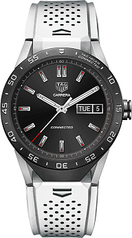 Ремень Tag Heuer FT6056, из каучука, белый