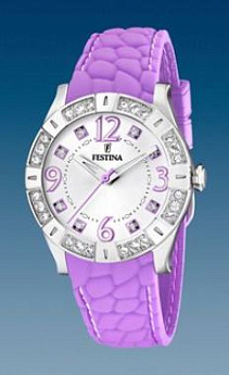 Ремень Festina BC07556, из каучука, малиновый, размер 20 мм