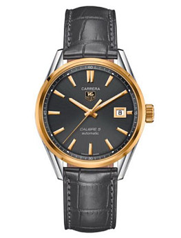 Ремень Tag Heuer FC6336, из кожи аллигатора, серый