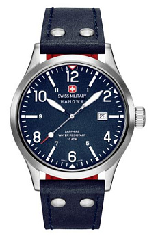 Ремень Swiss Military Hanowa STL 06-4280.04.003CH, из кожи телёнка, размер 22 мм