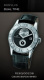 Ремень Corum 0480/00166, из кожи аллигатора, черный, размер 22/18 мм