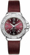Ремень Tag Heuer FC6223, из кожи телёнка и сатина, фиолетовый