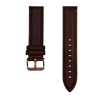 Ремень Daniel Wellington DW00200125, из кожи телёнка, коричневый, размер 20 мм
