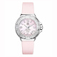 Ремень Tag Heuer FC6220, из кожи телёнка и сатина, розовый